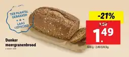 Lidl Donker meergranenbrood aanbieding