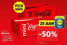 Lidl Coca Cola Minicans aanbieding