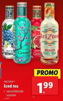 Lidl Arizona Iced Tea aanbieding
