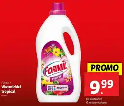 Lidl Formil Wasmiddel Tropical aanbieding