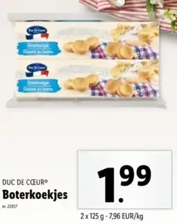 Lidl Duc De Cœur Boterkoekjes aanbieding