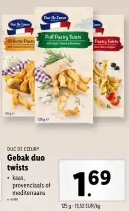 Lidl Duc De Cœur Gebak Duo Twists aanbieding
