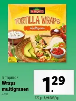 Lidl El Tequito Wraps Multigranen aanbieding