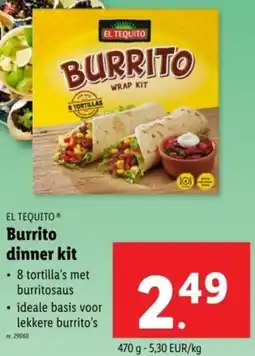 Lidl El Tequito Burrito Dinner Kit aanbieding