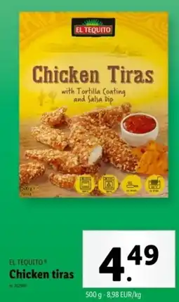 Lidl El Tequito Chicken Tiras aanbieding