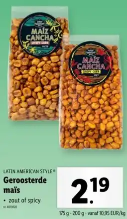 Lidl Latin American Style Geroosterde Maïs aanbieding