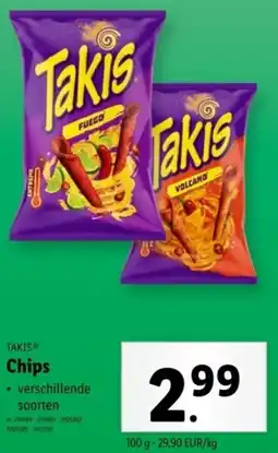 Lidl Takis Chips aanbieding