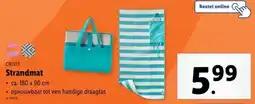 Lidl Crivit Strandmat aanbieding