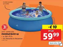 Lidl Crivit - Livarno Home Zwembad Quick-up aanbieding