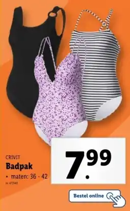 Lidl Crivit Badpak aanbieding
