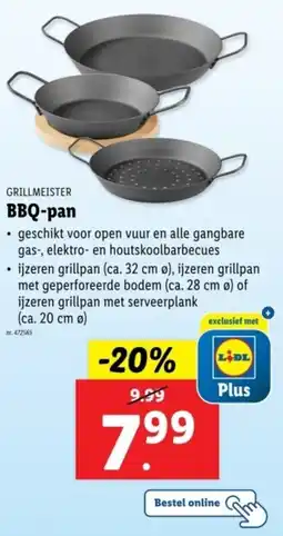 Lidl Grillmeister BBQ-pan aanbieding