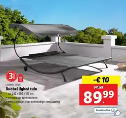 Lidl Livarno home Dubbel ligbed tuin aanbieding