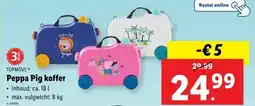 Lidl Topmove Peppa Pig koffer aanbieding