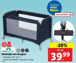 Lidl Bebeconfort Reisbedje met draagtas aanbieding