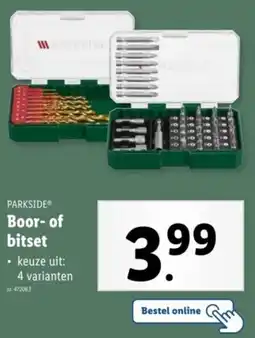 Lidl Parkside Boor of bitset aanbieding