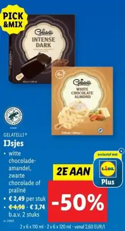 Lidl Gelatelli IJsjes aanbieding