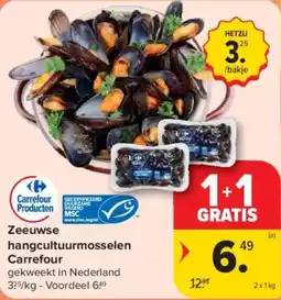 Carrefour Market Zeeuwse Hangcultuurmosselen Carrefour aanbieding