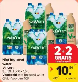 Carrefour Market Niet Bruisend water Valvert aanbieding