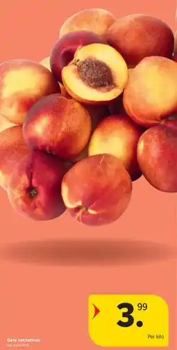 Carrefour Market Gele Nectarines aanbieding