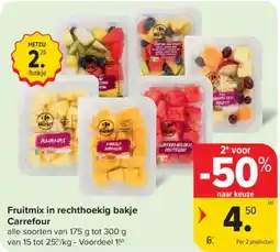 Carrefour Market Fruitmix in rechthoekig bakje Carrefour aanbieding