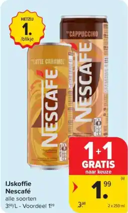 Carrefour Market IJskoffie Nescafé aanbieding
