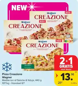 Carrefour Market Pizza Creazione Wagner aanbieding