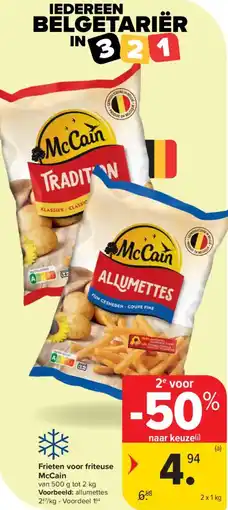 Carrefour Market Frieten voor friteuse McCain aanbieding