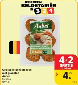 Carrefour Market Gebraden gehaktballen met groenten Aubel aanbieding