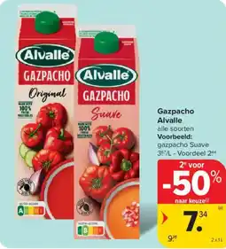 Carrefour Market Gazpacho Alvalle aanbieding