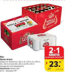 Carrefour Market Bier Stella Artois aanbieding