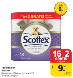 Carrefour Market Toiletpapier Scottex aanbieding