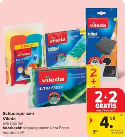 Carrefour Market Schuursponzen Vileda aanbieding