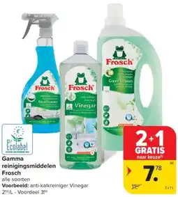 Carrefour Market Gamma reinigingsmiddelen Frosch aanbieding