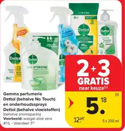 Carrefour Market Gamma parfumerie Dettol en onderhoudssprays Dettol aanbieding