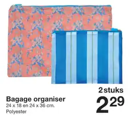 Zeeman Bagage Organiser aanbieding