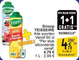 Cora Siroop Teisseire aanbieding