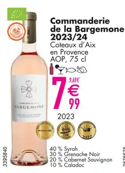 Cora Commanderie de la bargemone 2023/24 aanbieding