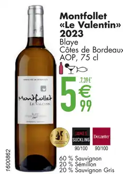 Cora Montfollet Le Valentin 2023 aanbieding