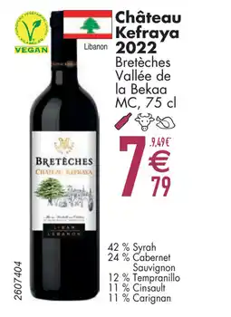 Cora Château Kefraya 2022 aanbieding