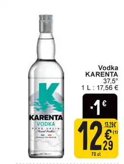 Cora Vodka karenta aanbieding