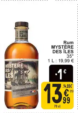 Cora Rum mystère des îles aanbieding