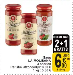 Cora La molisana saus aanbieding