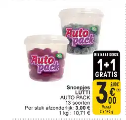 Cora Lutti auto pack snoepjes aanbieding