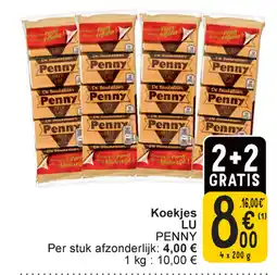 Cora LU penny koekjes aanbieding