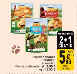 Cora Friskies hondensnacks aanbieding