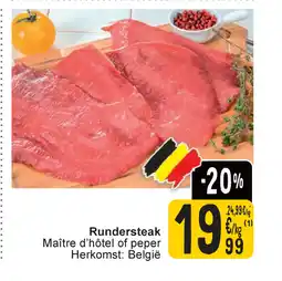 Cora Rundersteak aanbieding