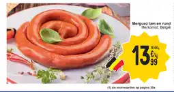 Cora Merguez lam en rund aanbieding