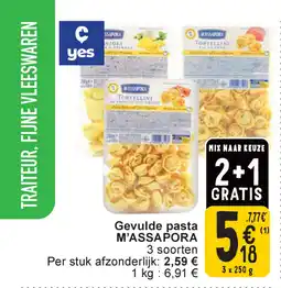 Cora M'assapora gevulde pasta aanbieding
