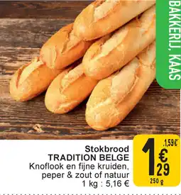 Cora Tradition belge stokbrood aanbieding