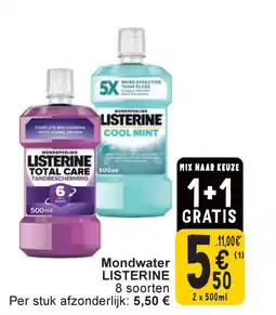 Cora Listerine mondwater aanbieding